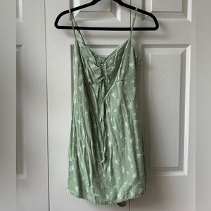 PacSun | L.A. Hearts Green Floral Mini Sundress size SMALL